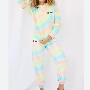 Clare V Pastel Tie-Dye Joggers / Sweatpants